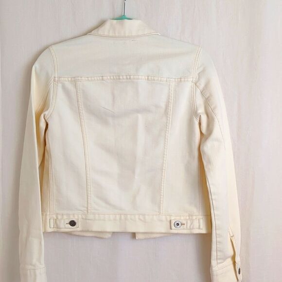 Theory Denim Jacket Off-White Size Small NWOT - Picture 4 of 4